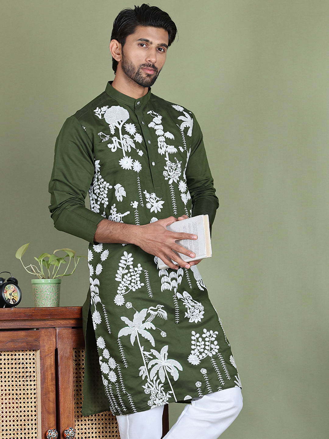 Embroidered Straight Kurtas.