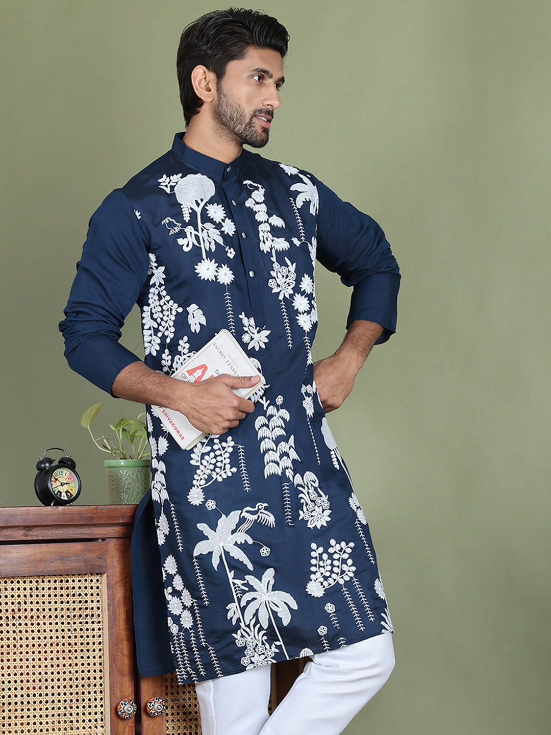Embroidered Straight Kurtas.