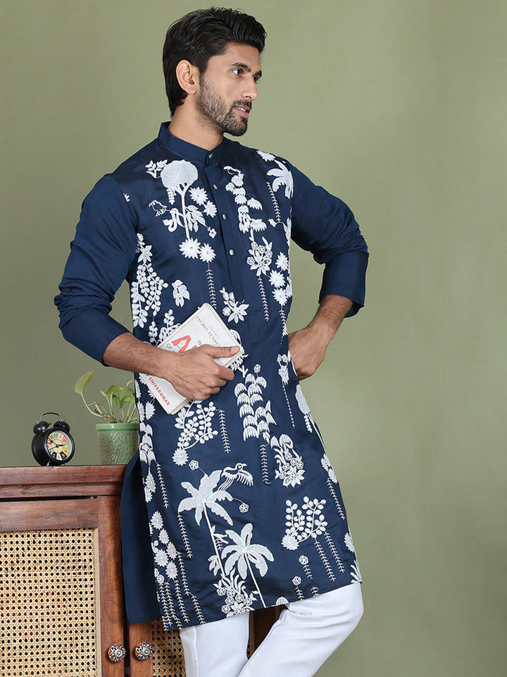 Embroidered Straight Kurtas.