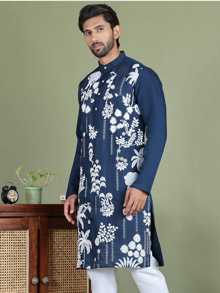 Embroidered Straight Kurtas.