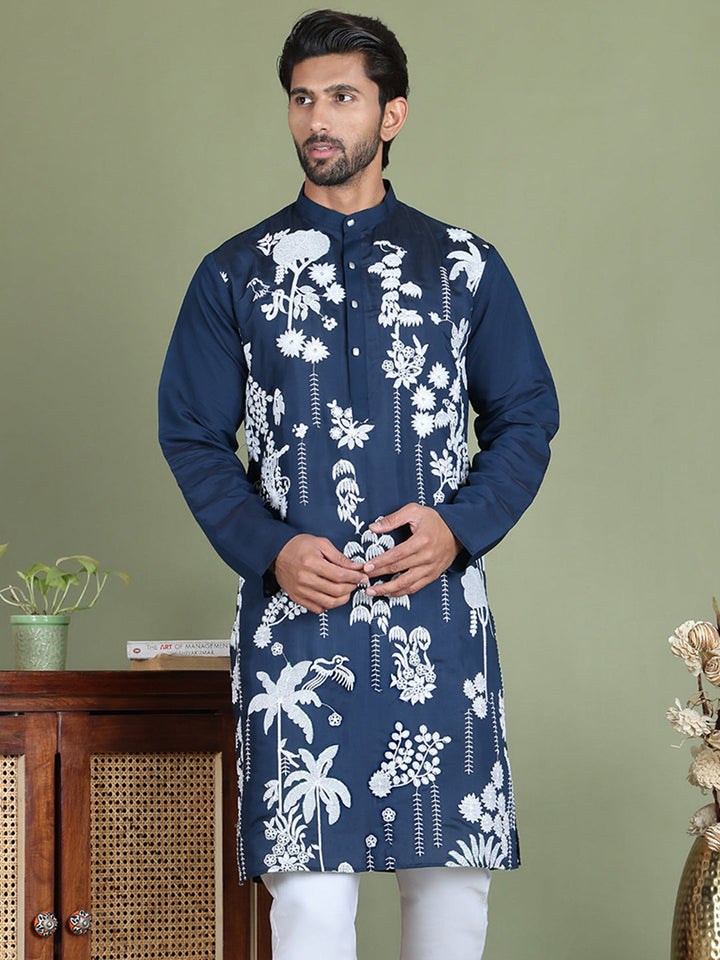 Embroidered Straight Kurtas.