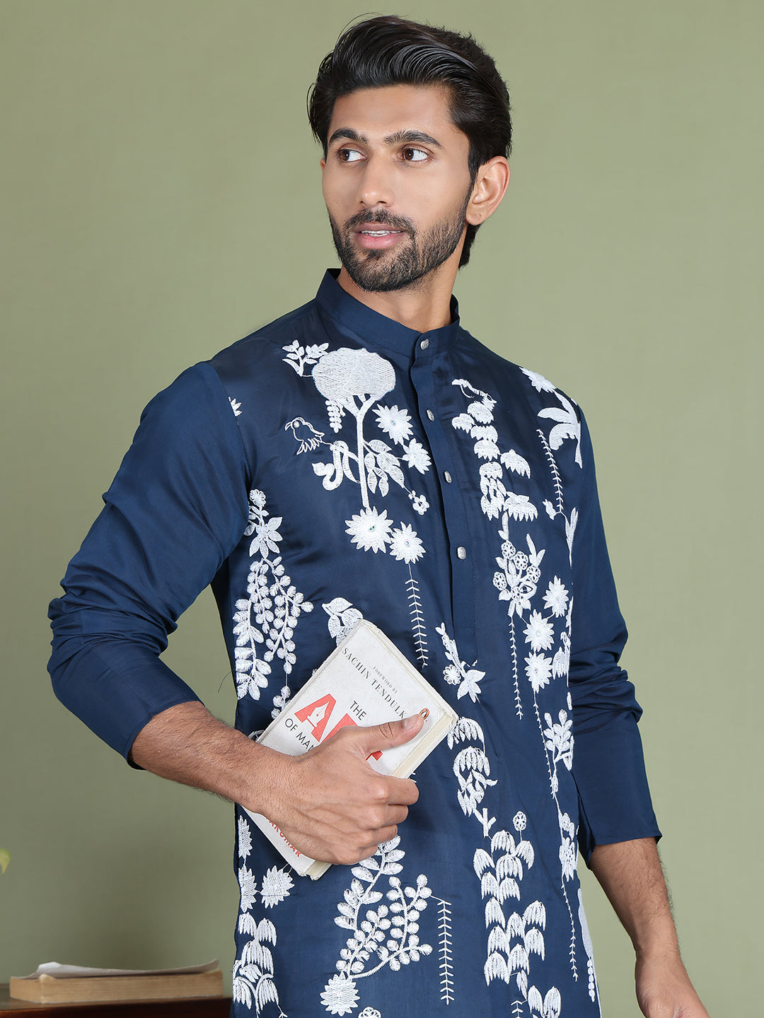 Embroidered Straight Kurtas.
