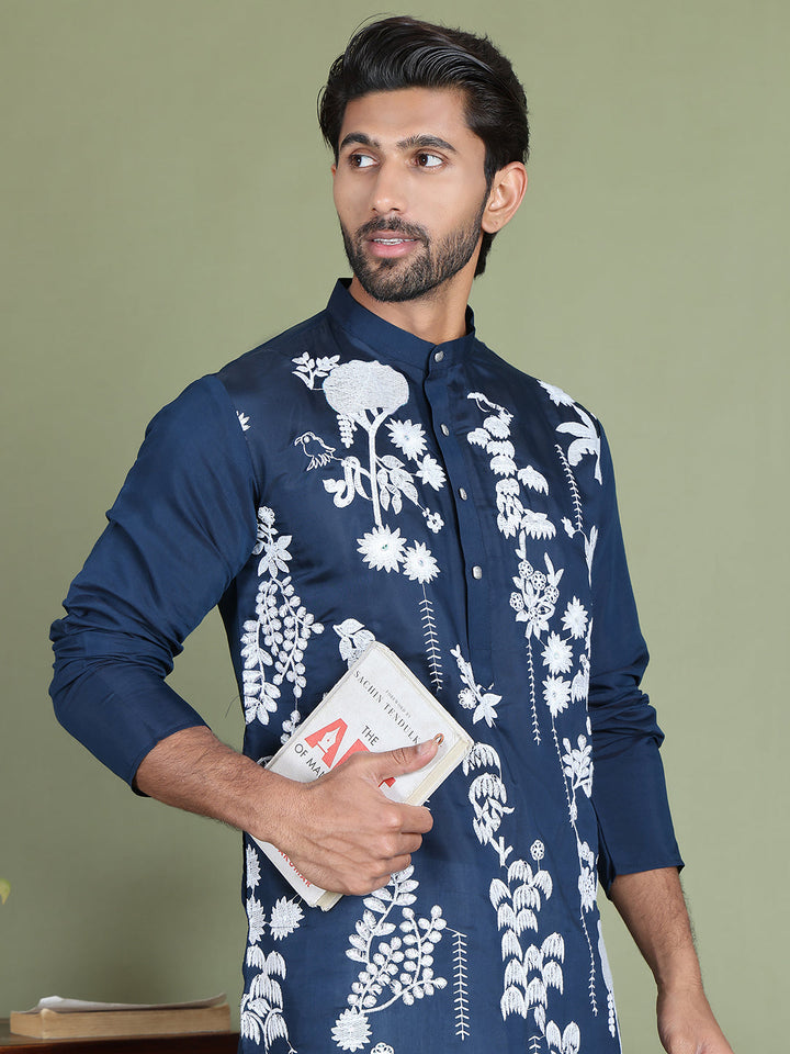 Embroidered Straight Kurtas.