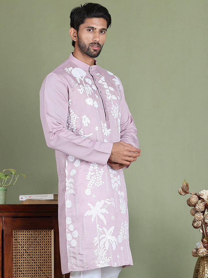 Embroidered Straight Kurtas.