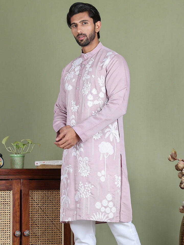 Embroidered Straight Kurtas.