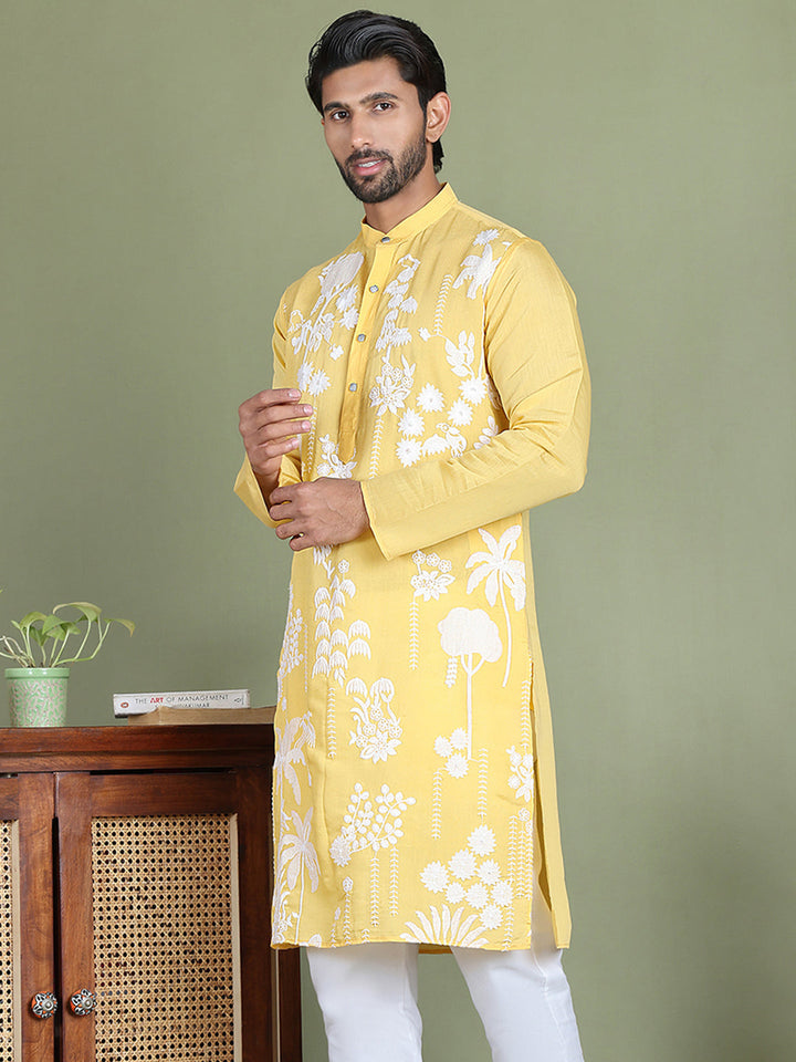 Embroidered Straight Kurtas.