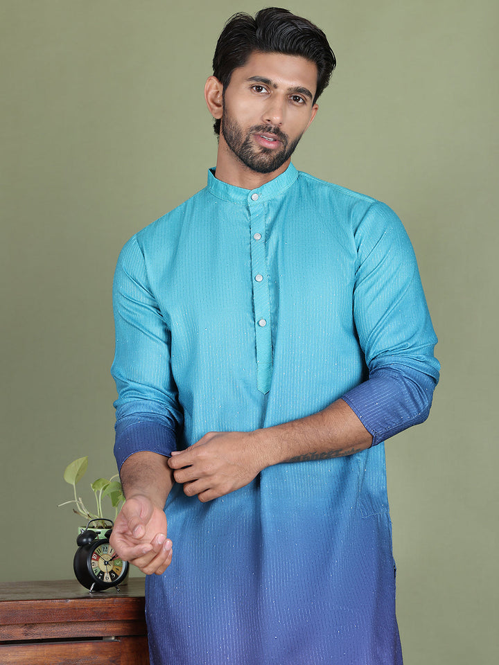 Sequins And Ombre Design Kurtas For Men