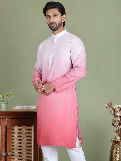 Sequins And Ombre Design Kurtas For Men