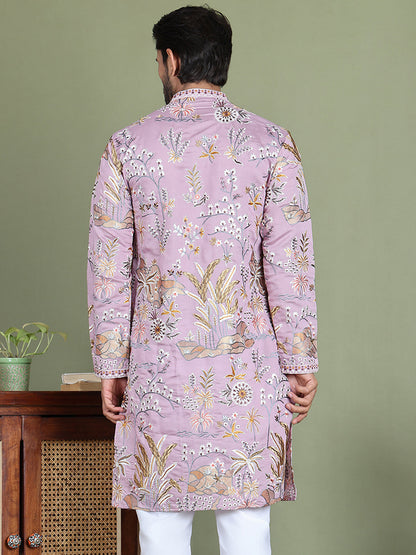 Floral Embroidered Straight Kurtas