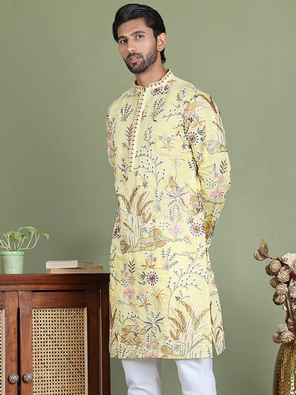 Floral Embroidered Straight Kurtas