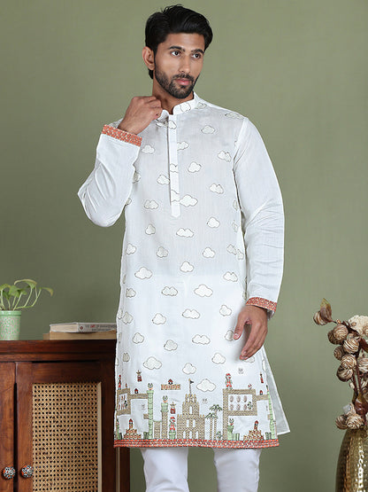 Embroidered And Sequins Kurtas