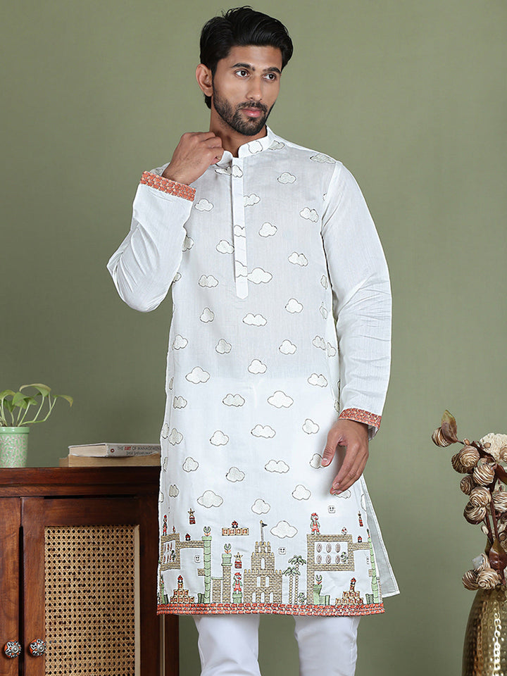 Embroidered And Sequins Kurtas