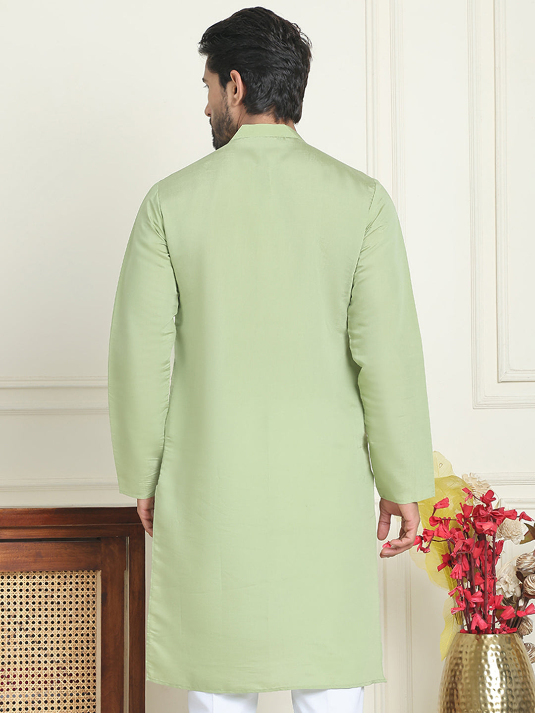 Embroidered Straight Kurtas.