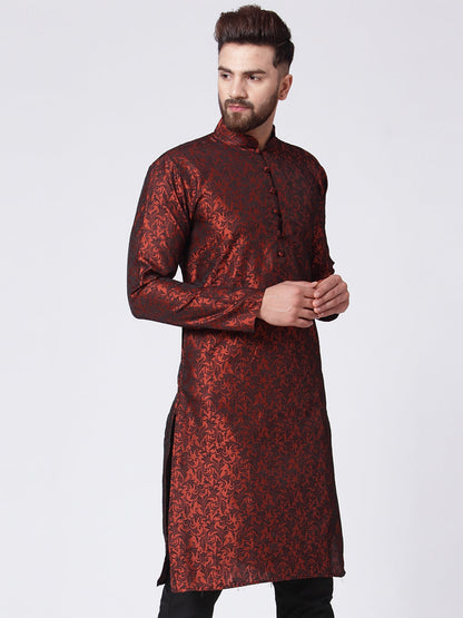 Men'S Woven Design Jacquard Kurta