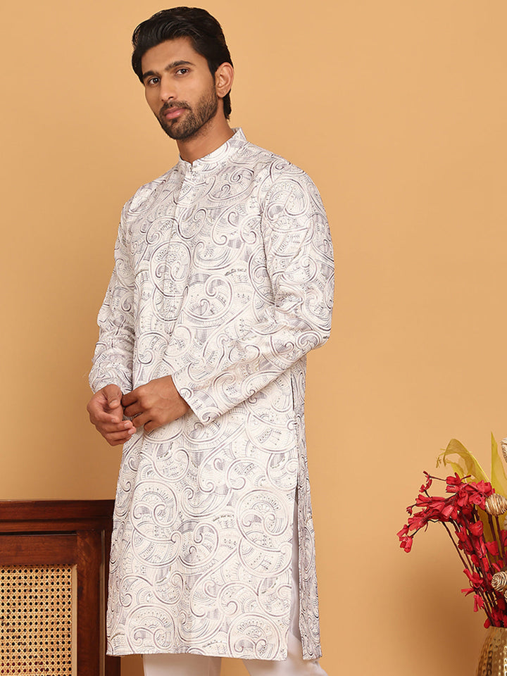 Embroidered &amp; Sequins Straight Kurtas