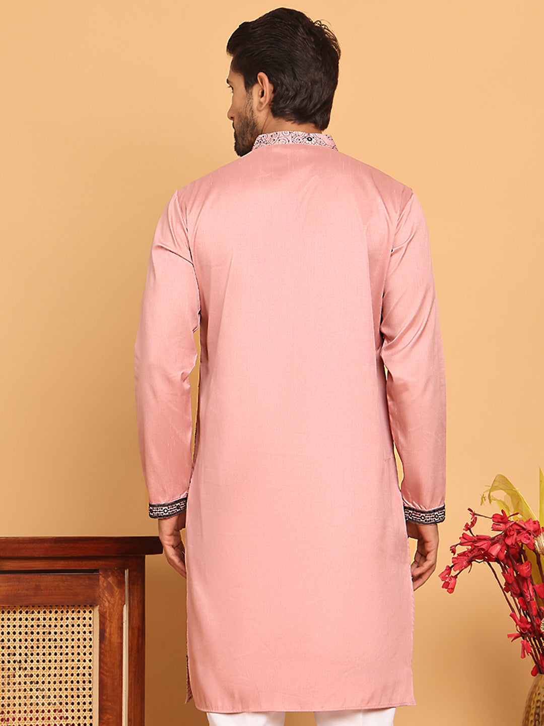 Embroidered &amp; Sequins Straight Kurtas