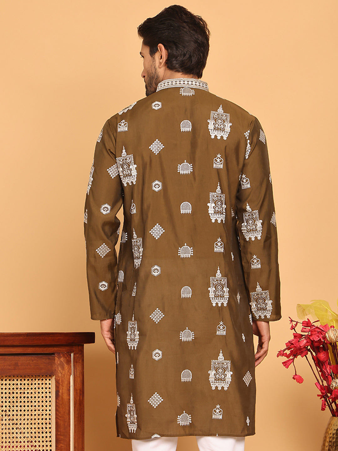 Embroidered Silk Blend Kurtas