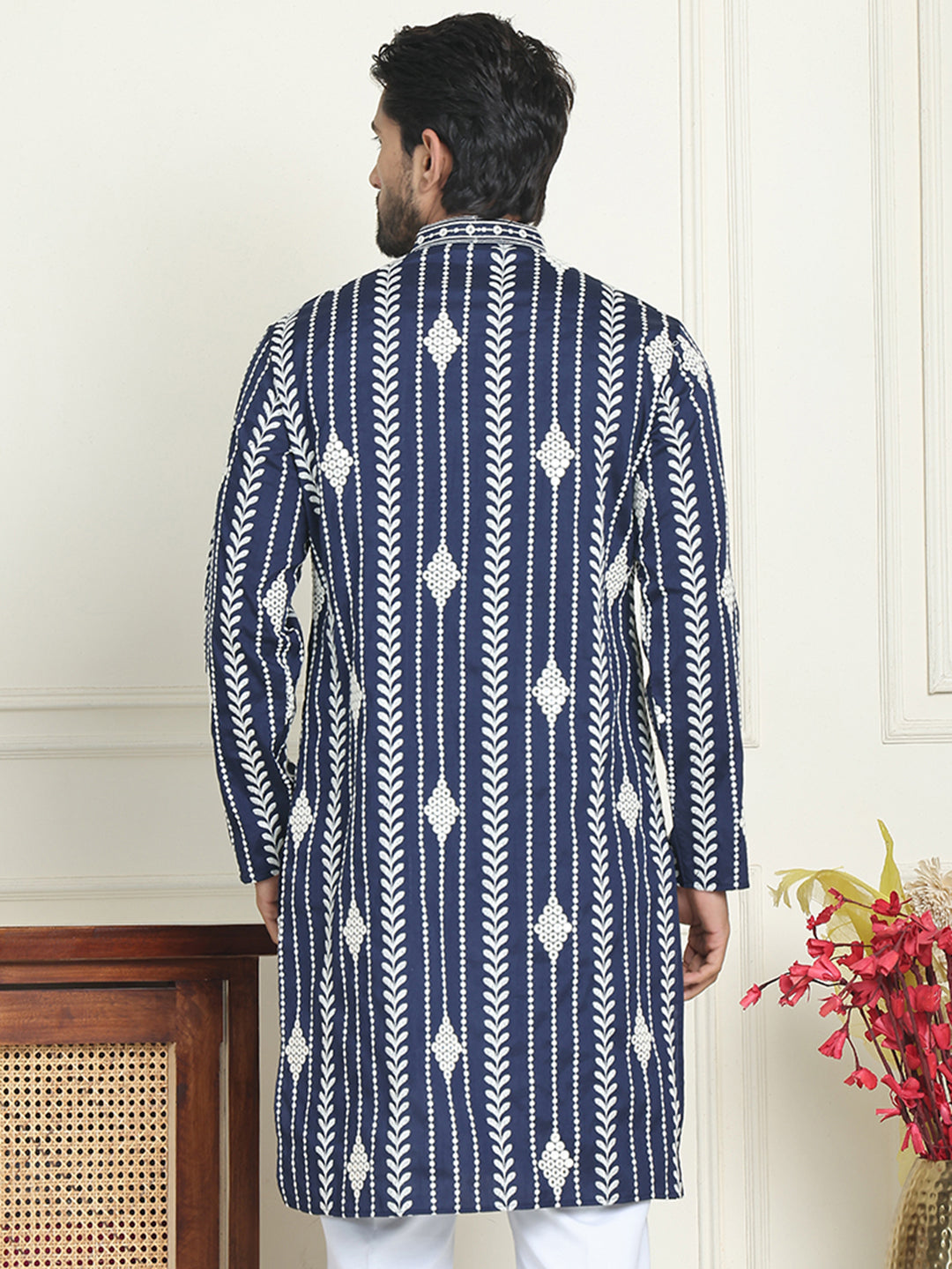 Embroidery And Mirror Work Straight Kurtas.