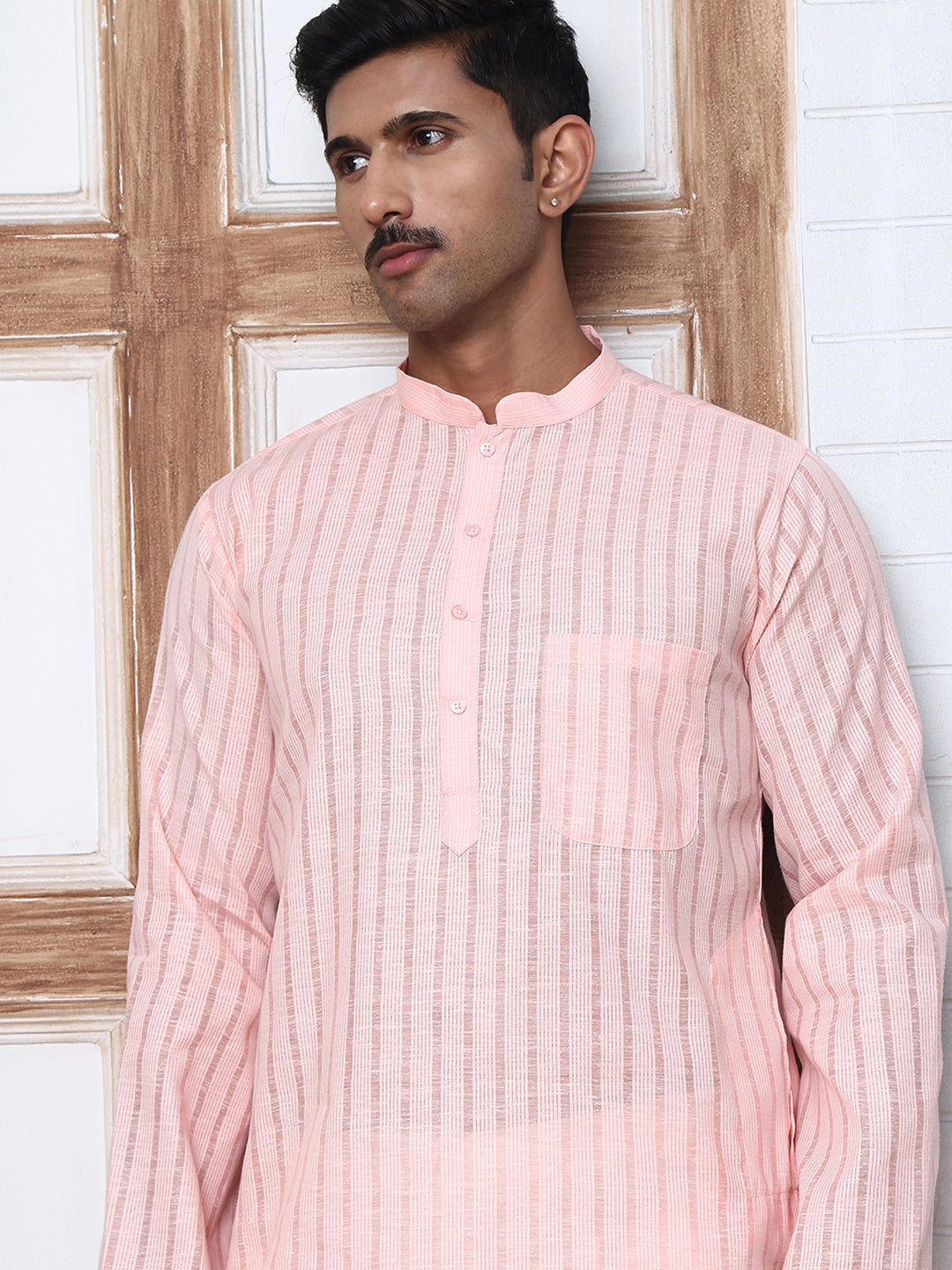 Men'S Cotton Striped Kurta