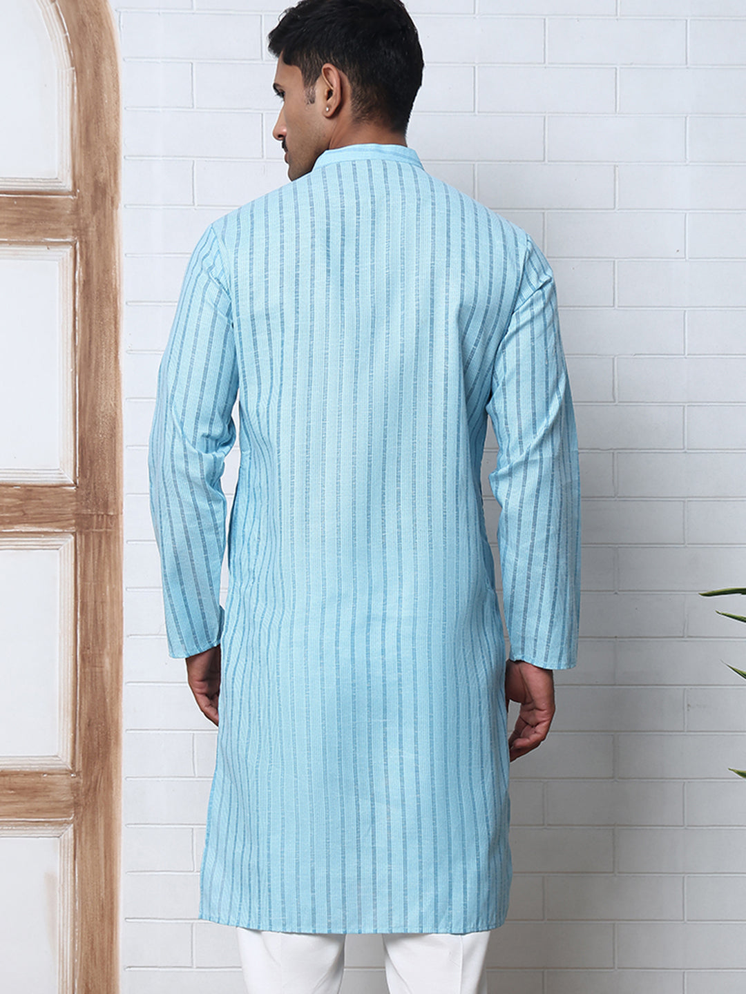 Men'S Cotton Striped Kurta