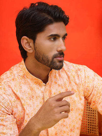 Sequin Embroidered Pure Cotton Kurtas