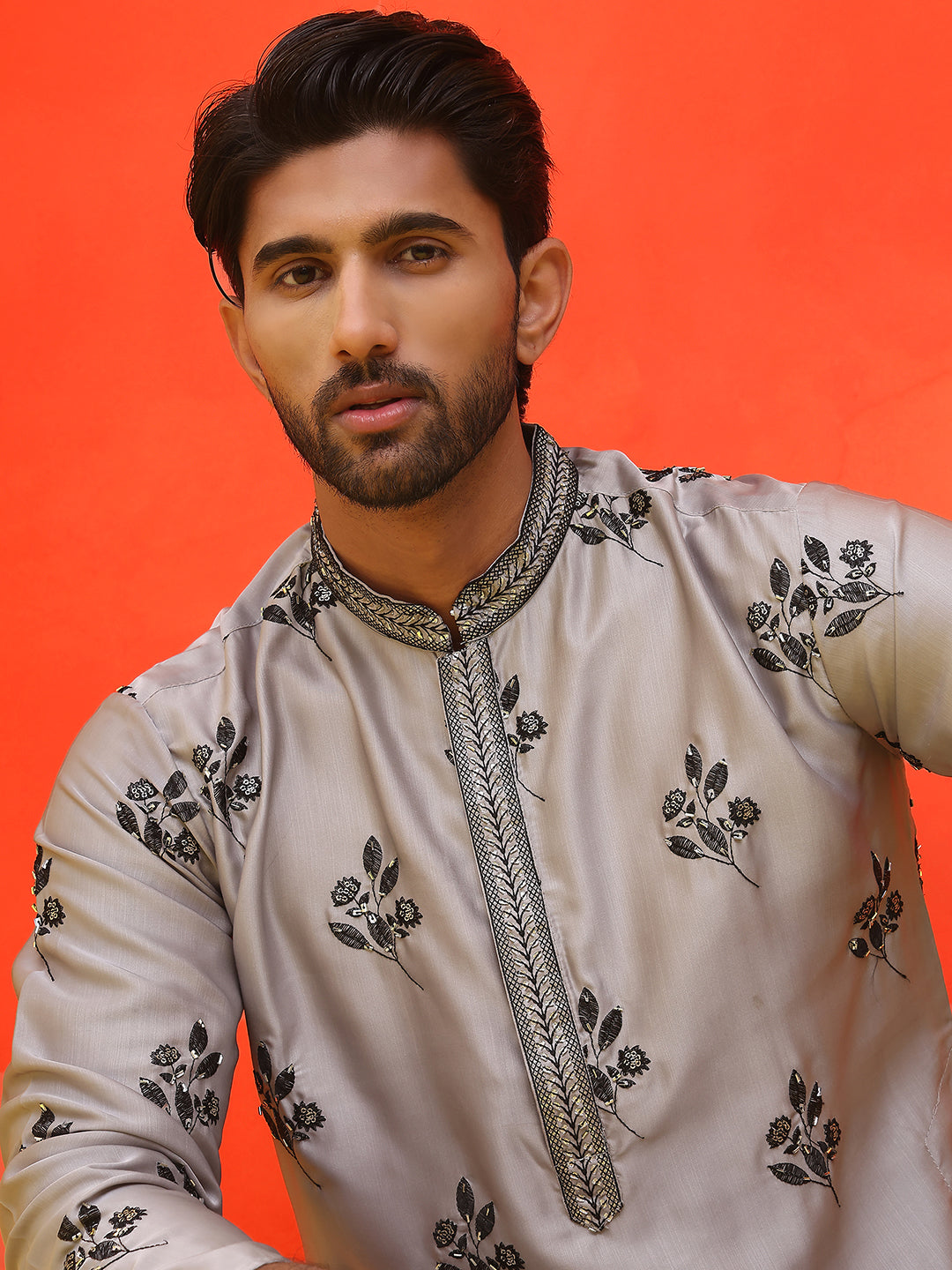 Chikankari Embroidered Kurtas For Men