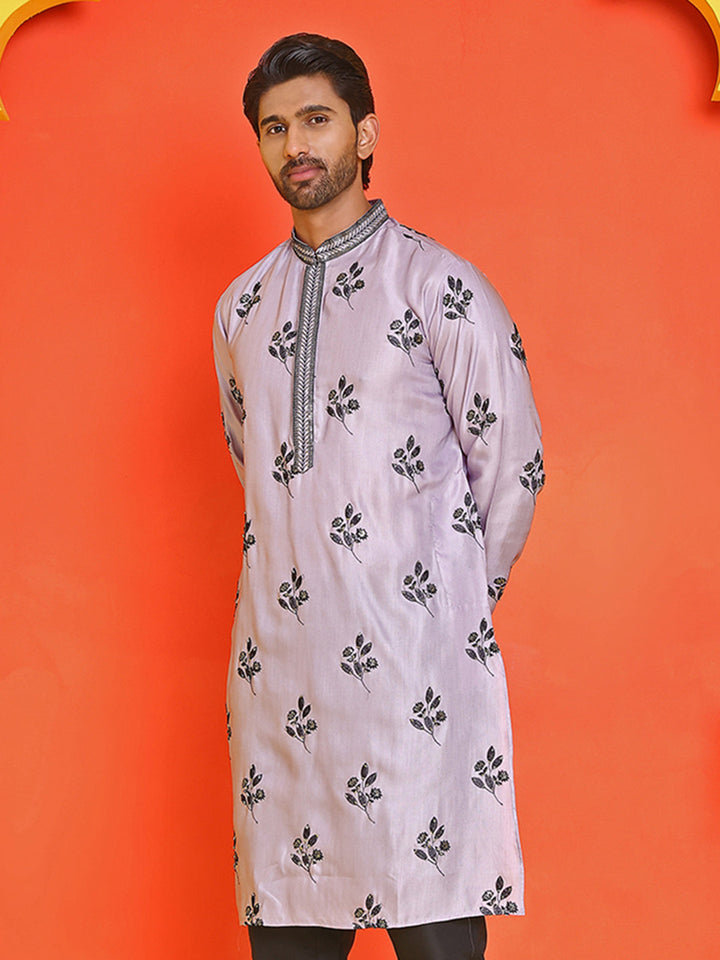 Chikankari Embroidered Kurtas For Men