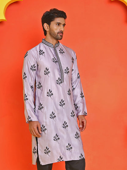 Chikankari Embroidered Kurtas For Men