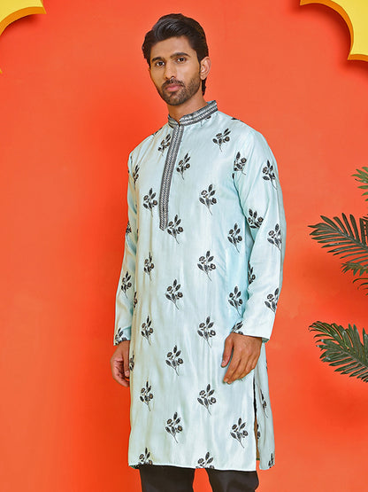 Chikankari Embroidered Kurtas For Men