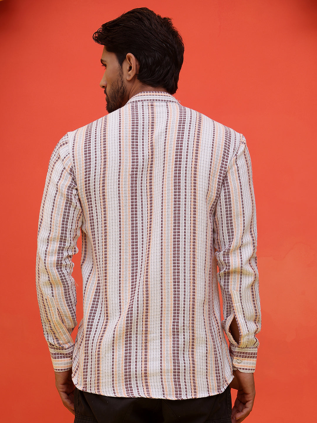 Striped Cotton Short Kurtas