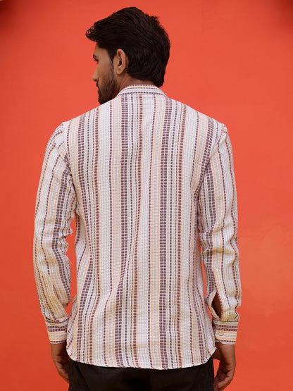 Striped Cotton Short Kurtas