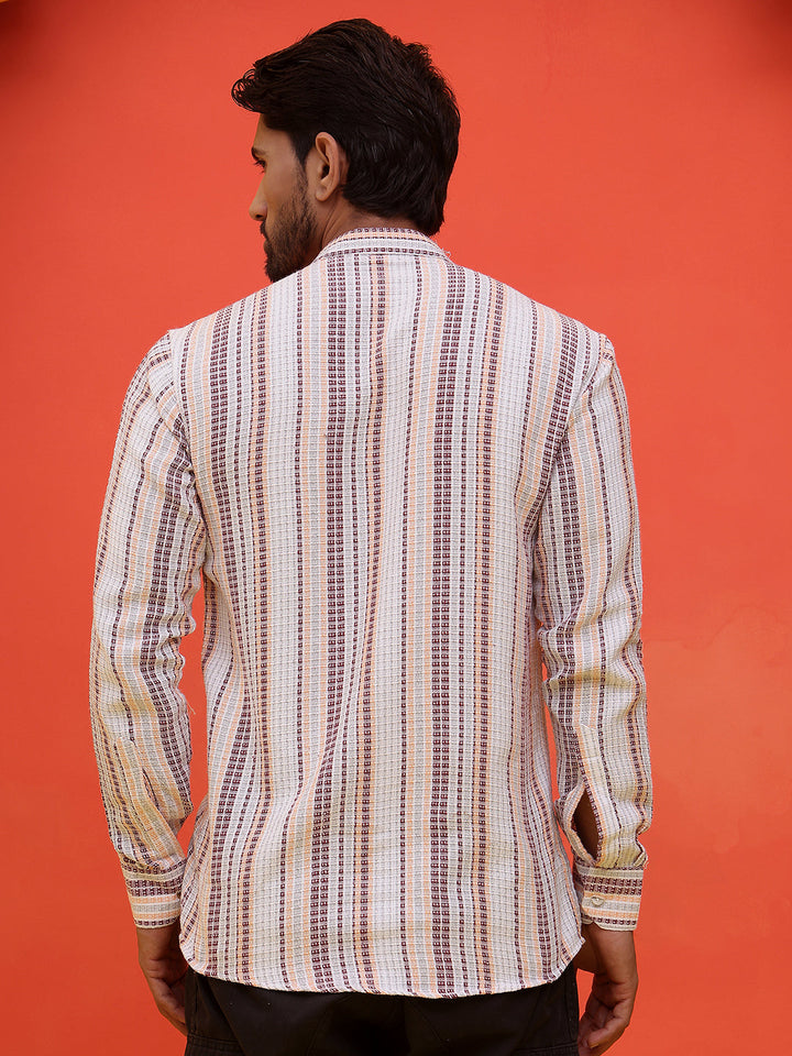 Striped Cotton Short Kurtas