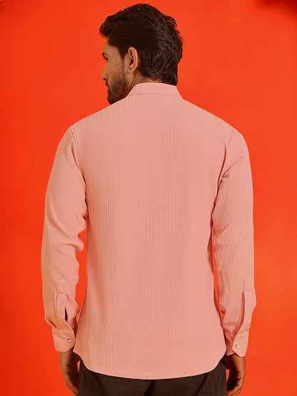 Solid Cotton Blend Short Kurta