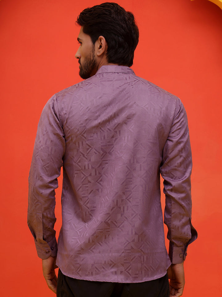 Woven Design Short Kurta For Men