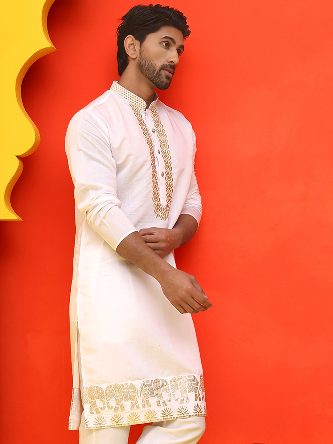 Embroidered Chikankari Kurtas For Men