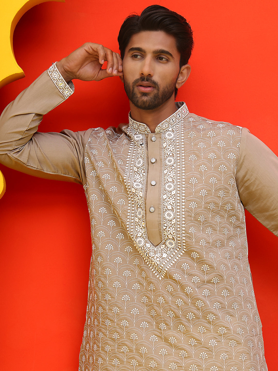 Embroidered Kurtas For Men