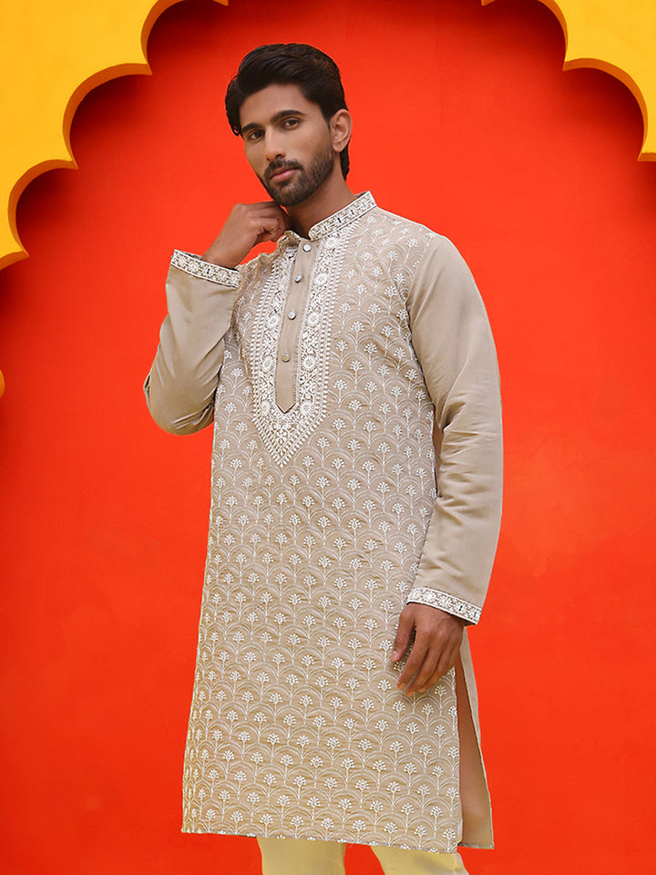 Embroidered Kurtas For Men