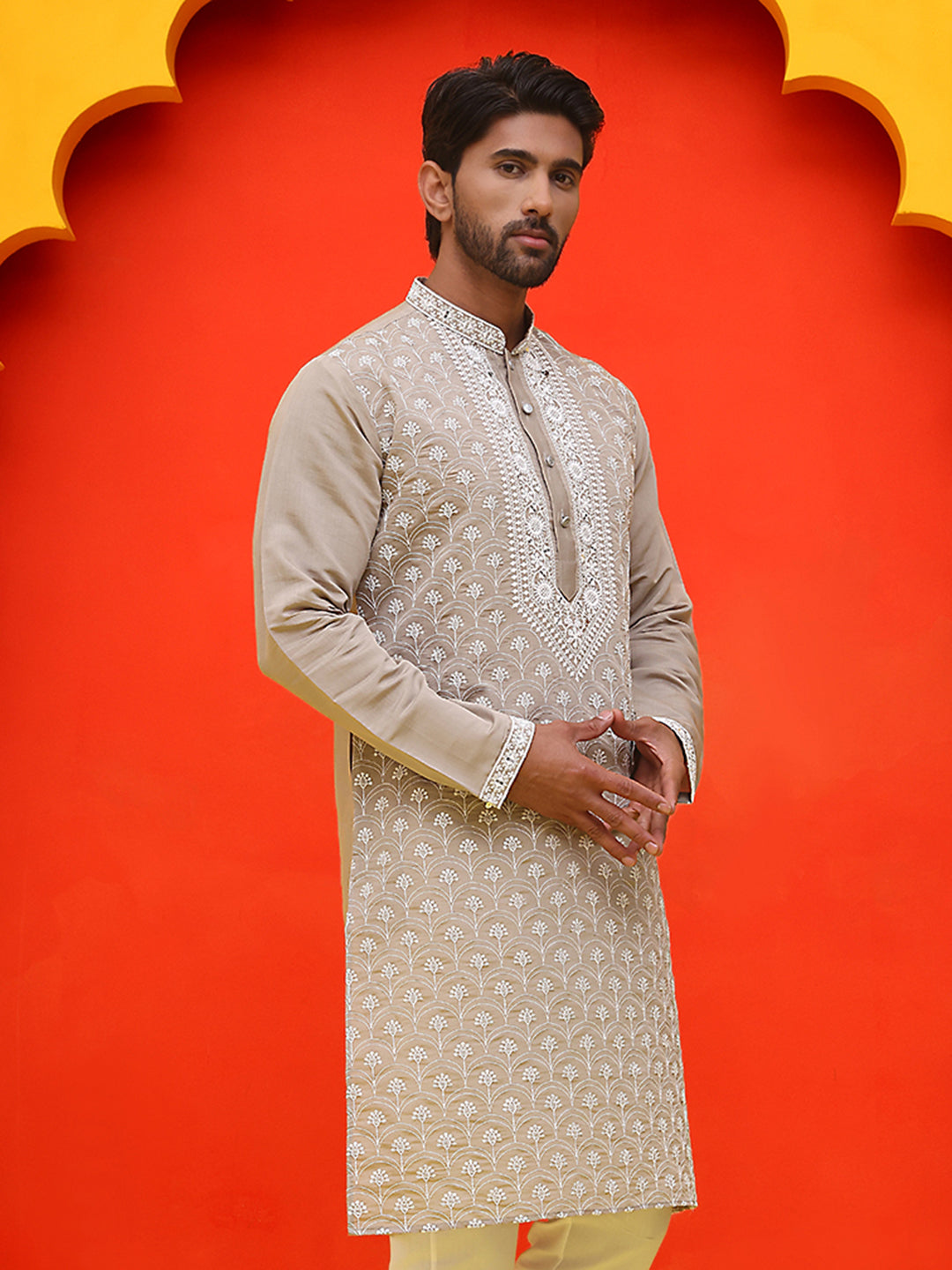 Embroidered Kurtas For Men