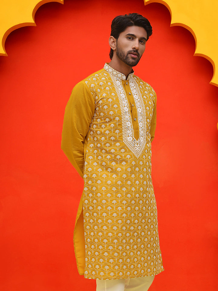 Embroidered Kurtas For Men