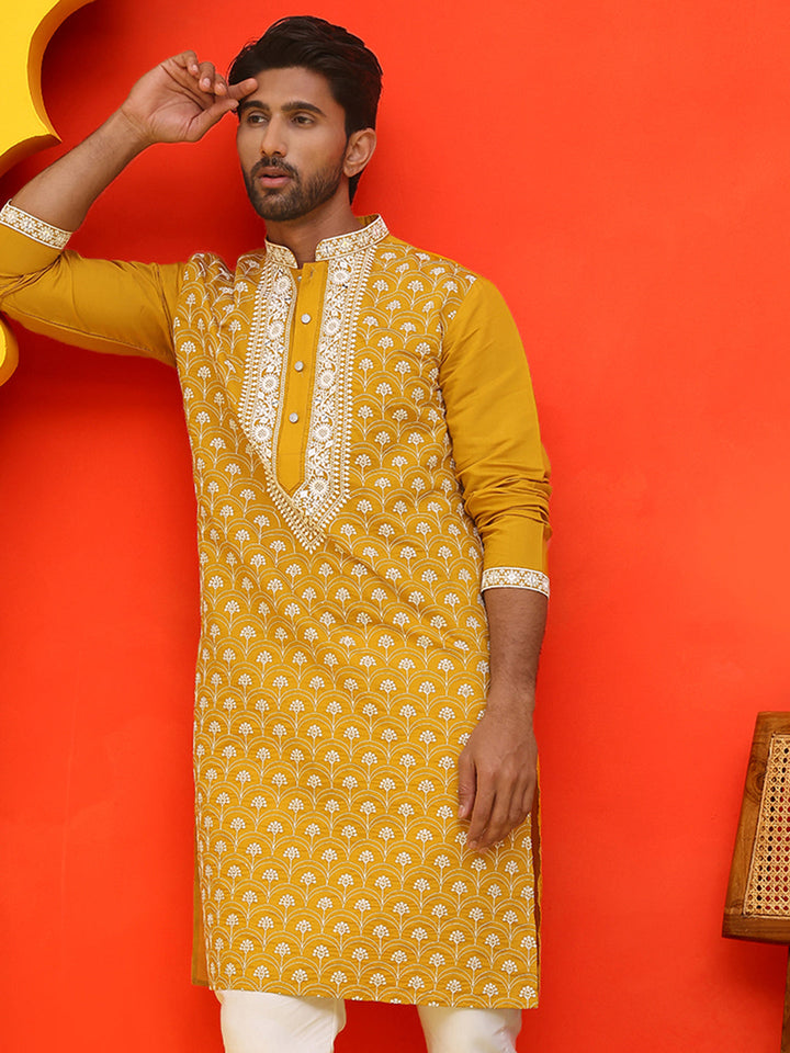 Embroidered Kurtas For Men