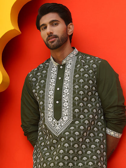 Embroidered Kurtas For Men