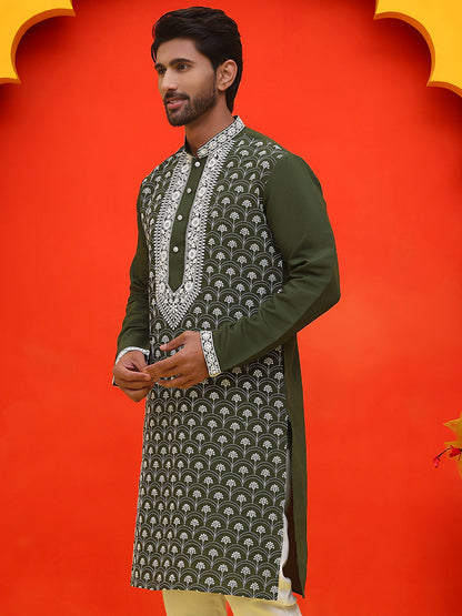 Embroidered Kurtas For Men