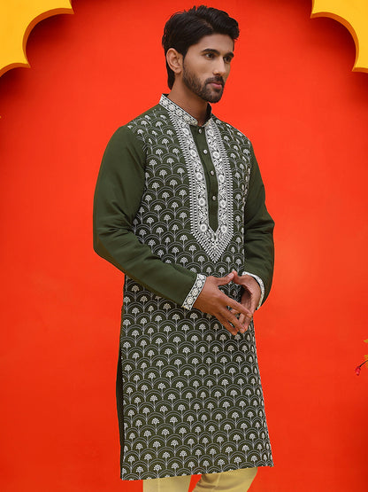 Embroidered Kurtas For Men