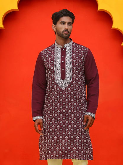 Embroidered Kurtas For Men