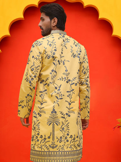 Chikankari Embroidered Kurtas For Men