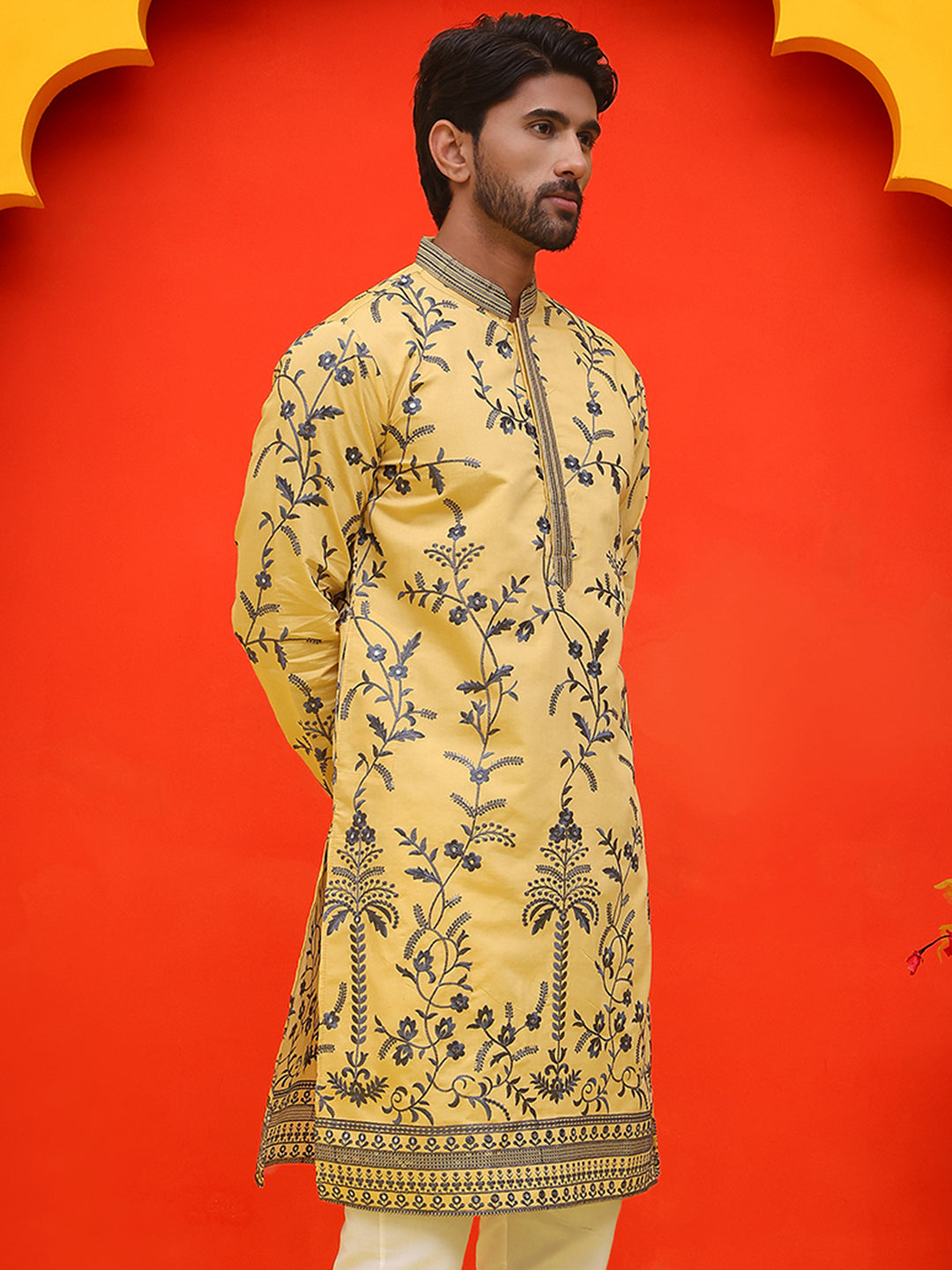 Chikankari Embroidered Kurtas For Men