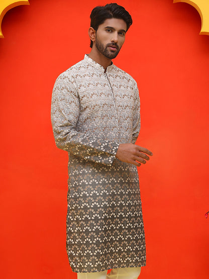 Ombre Printed & Embroidered Kurtas
