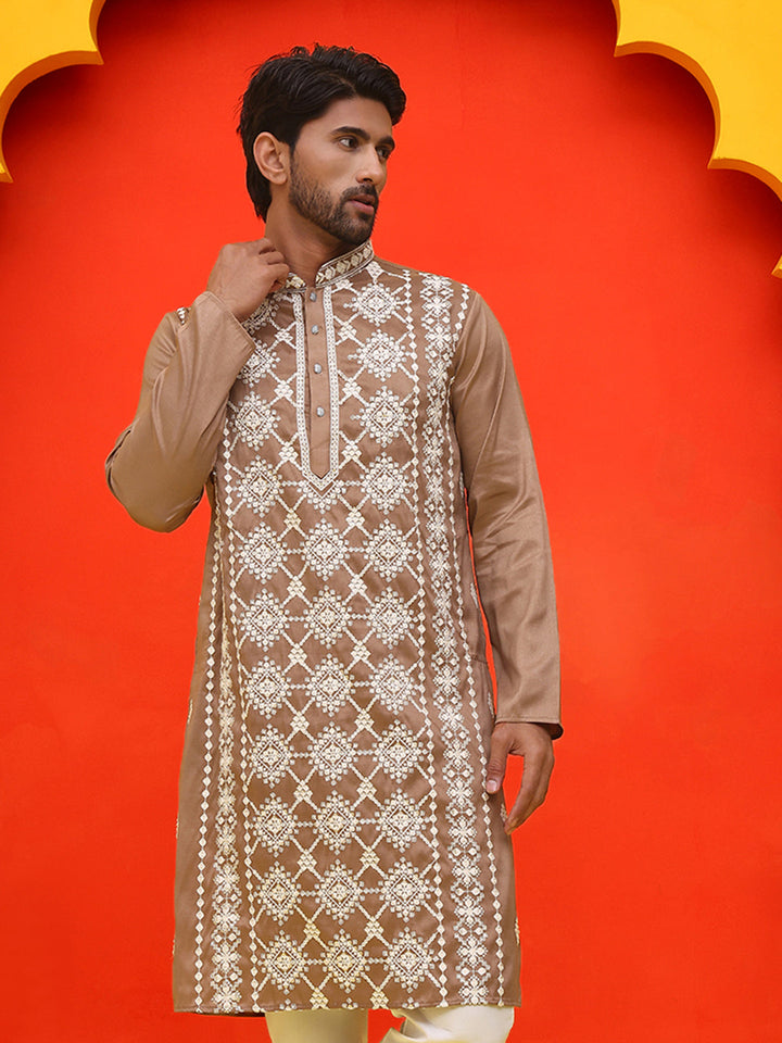 Embroidered Kurtas For Men