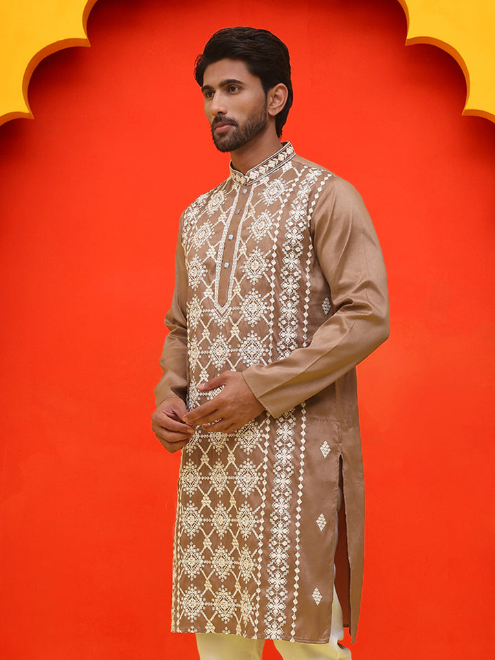 Embroidered Kurtas For Men