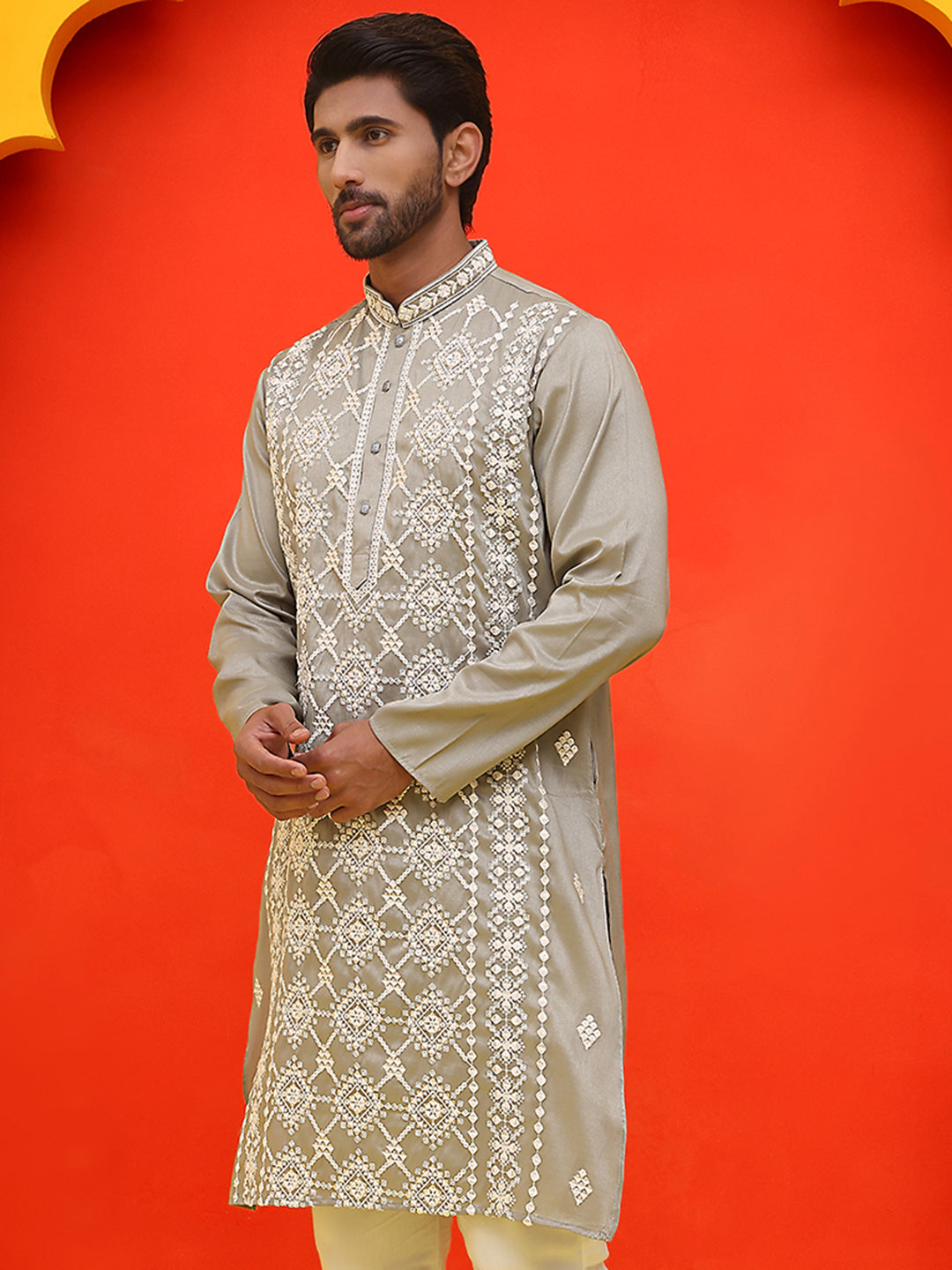 Embroidered Kurtas For Men